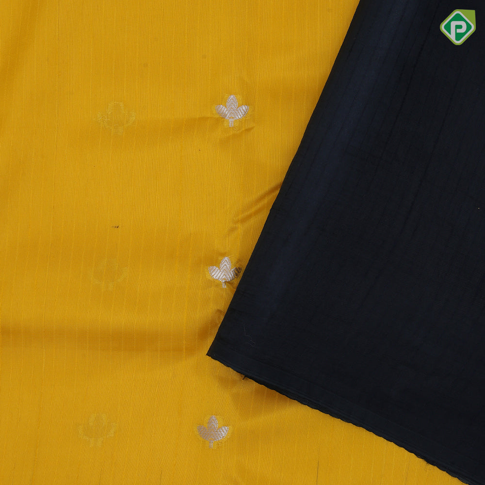 Bright Colour Based Small Motif Design Contrast Border Floral Flower Border Fancy Cotton Saree