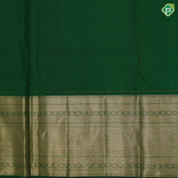 Tomato red gold zari checks and butta design dark green gold zari double elephant design border pattu paavadai