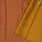 Pinkish Mustard Gold Zari Floral Design Baby Pink Fish Floral Border Design Trendy Silk Saree