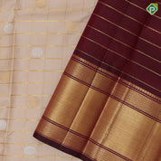 creamy beige gold zari kattam silver zari butta design beetroot maroon gold zari mayilkan border vintage traditional silk saree