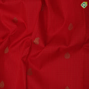 Tomato red gold zari kattam and leaf butta bottle green gold zari peacock butta border pattu paavadai lehanka