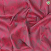 Pink and sea blue geometric design self colorful peacock butta motif border trendy designer silk saree