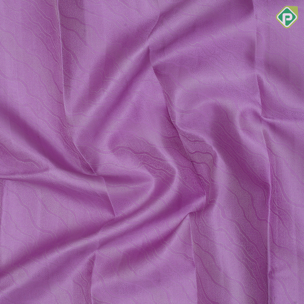 Panther Pink Gold Zari Weave Design Purple Zig Zag Border Design Trendy Silk Saree