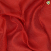 Magenta orange plain self weaved borderless kailasha pallu concept kora silk saree