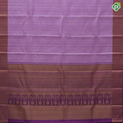 Panther Pink Gold Zari Weave Design Purple Zig Zag Border Design Trendy Silk Saree