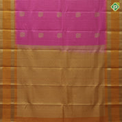Pink gold zari vairaoosi checks fancy annam butta mustard yellow rettapet temple border traditional silk saree