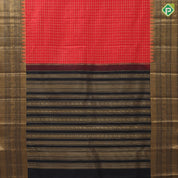 Tomato red gold zari gold zari kattam design black gold zari temple gaja yaali annam butta border traditional vintage silk saree
