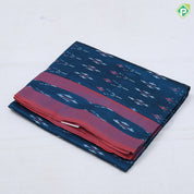Trending vibe colors ikkat design plain border mulmul cotton fancy saree