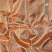 Peach Pink Big Border Pure Exclusive Wedding Silk Saree