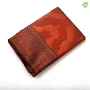 dark color base grand zari necklace design rangoli border trending fancy saree