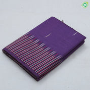 Dark color silver zari rain drop design multi color trendy border fancy cotton saree