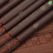 Emarald green gold zari leaf butta motif purple gold zari peacock banaras style design border gift silk saree