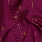 Purple gold zari peacock chakram lines vanasingaram box borderless trendy designer silk saree