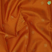 Mustard Yellow Gold Zari Small Checks Chagaram Peacock Design Hot Pink Peacock Border Design Traditional Silk Saree
