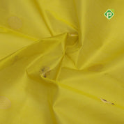 Lemon green with zari butta meena work purple gold zari border kuppadam silk cotton saree