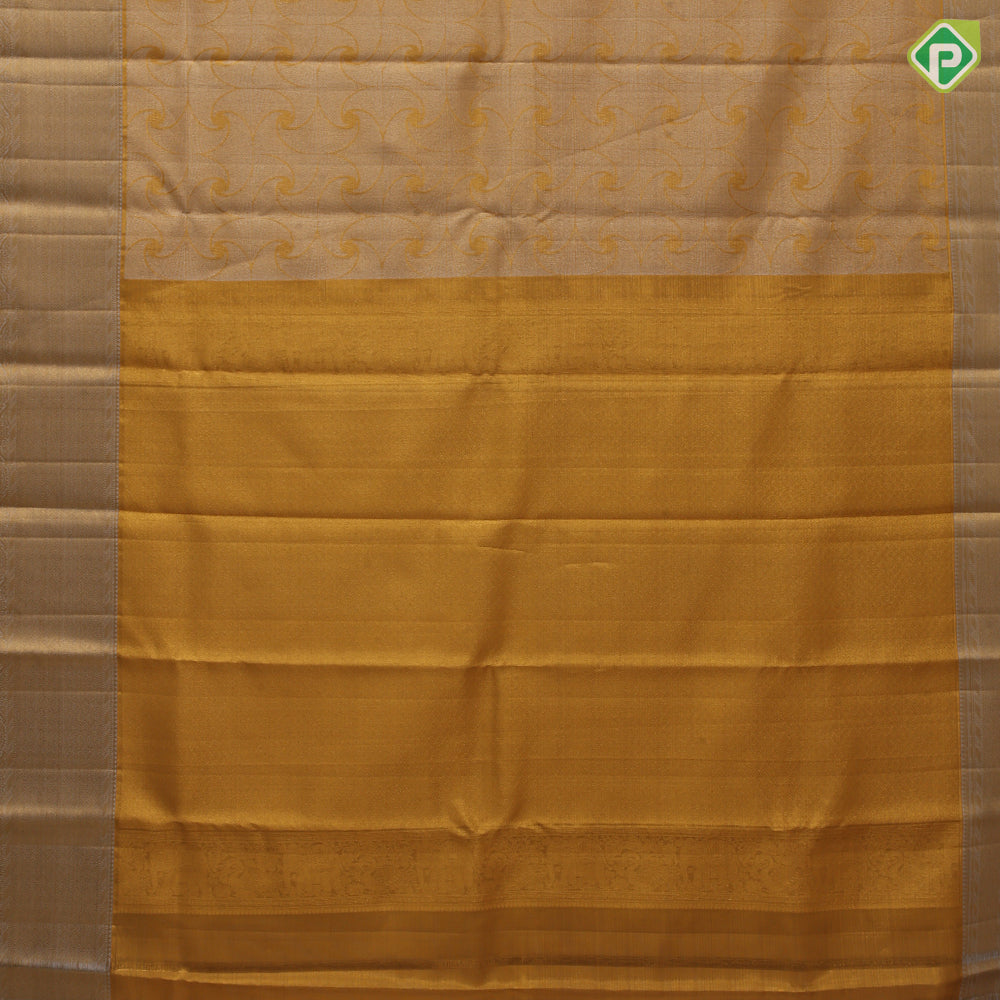 gold and silver zari by zari fancy geometrical design tissue weaved blueish grey gold zari diamond design border grand silk saree