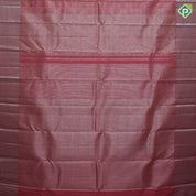 Peach pink base silver zari bubble tissue weaved self silver zari bavanji border trendy designer silk saree