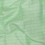 Pista green gold zari velthari lines design cobalt blue gold zari trendy floral rangoli design border fusion silk saree