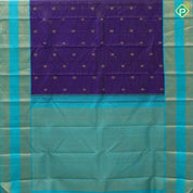 Navy blue gold zari vairaoosi Annam rudraksham butta rexona green gold zari retta pett border vintage traditional silk saree