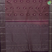 Maroon with neem zari stripes and round butta violet silver gold zari fancy butta border Art silk saree