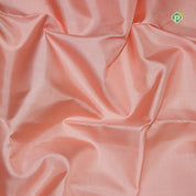Dusty Peach Pink Gold Zari Lines Border Pure Traditional Silk Saree