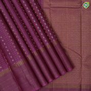 Onion pink gold zari checks silver gold zari thousand butta design self tissue lines border traditional silk saree
