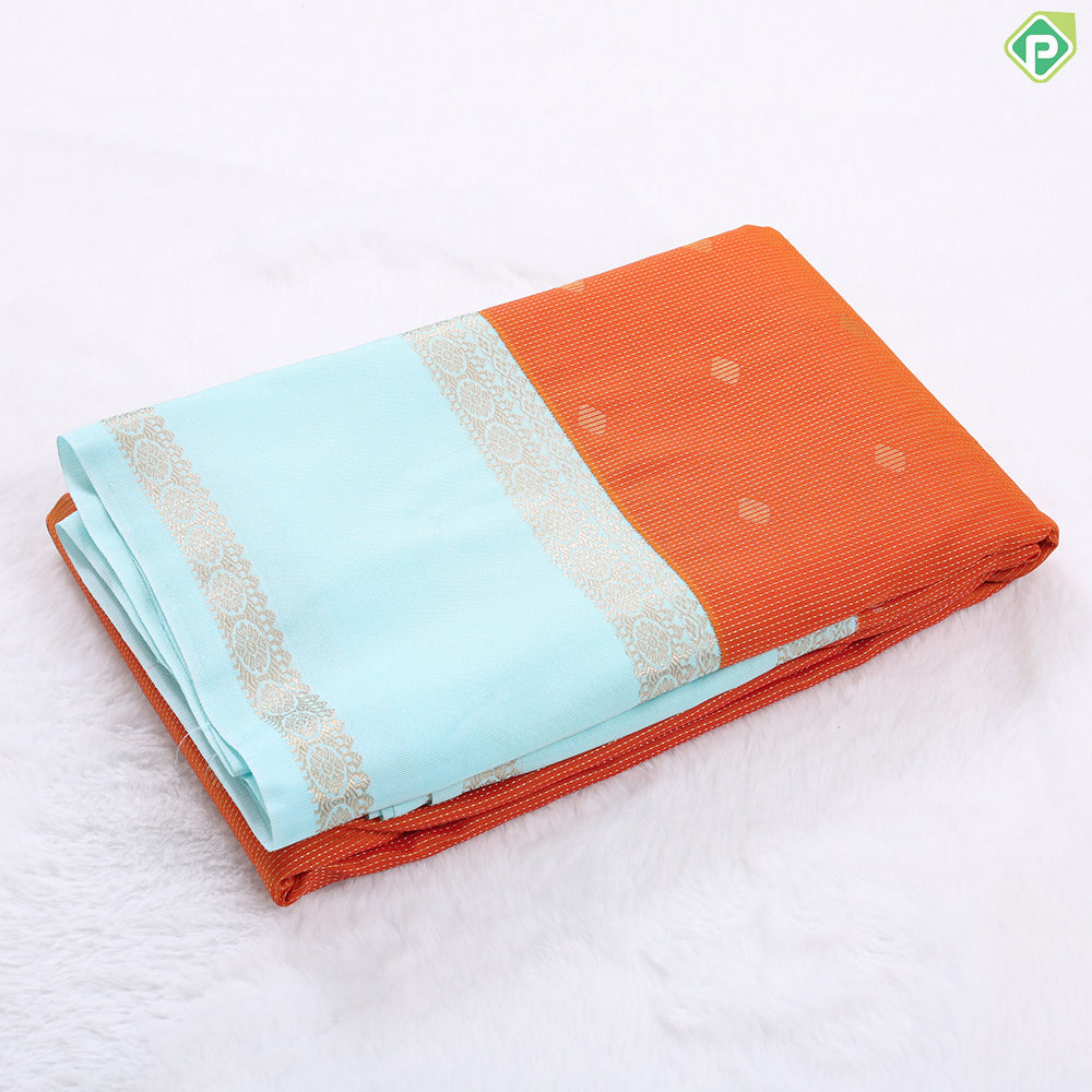 Lemon yellow vairaoosi and butta design rexona green rettapet border Art silk gift saree