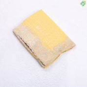 Baby pink tissue effect chamki work design self multi color embroidered cut work border Hollywood fancy saree