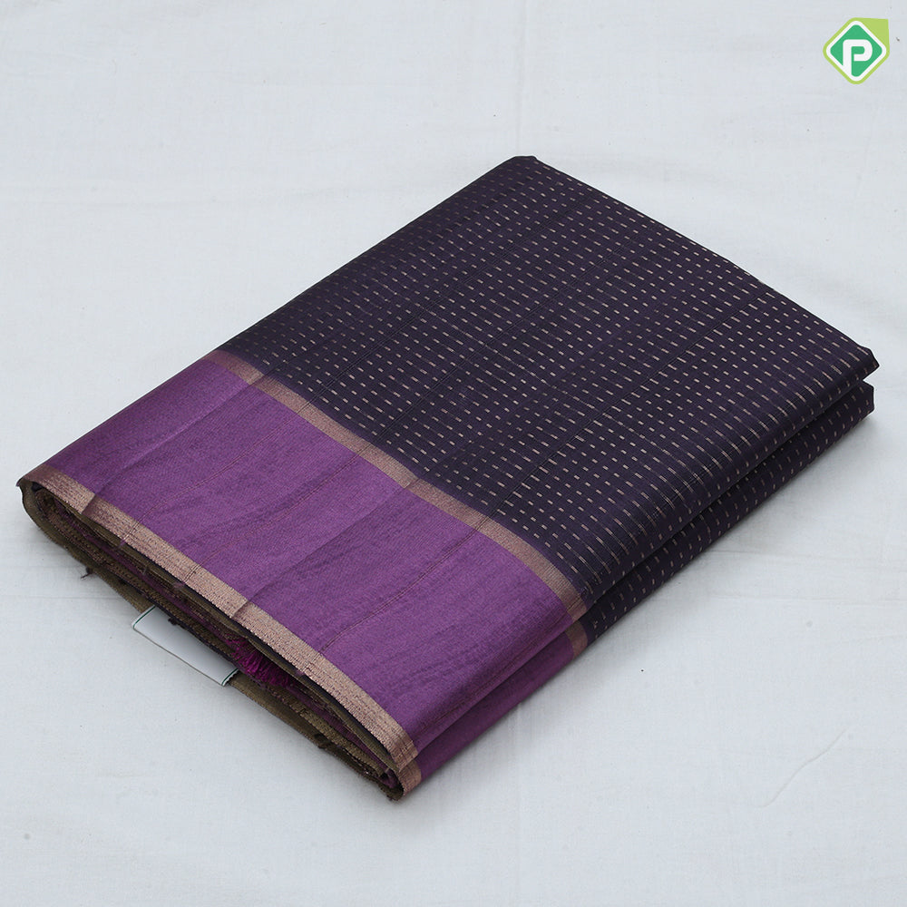 dark colors gold zari vairaoosi lines contrast plain rettapet edge border fancy cotton saree