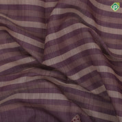 Brownish Red Beater fly Design Contrast Border Fancy Cotton Saree