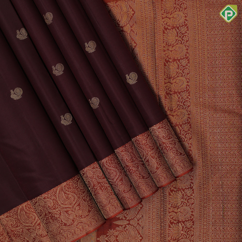 reddish pink gold zari peacock butta design rose pink gold zari banaras design border gift silk saree