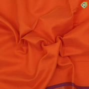 Solid dark color body design contrast ikkat design border 10 yards silk cotton saree