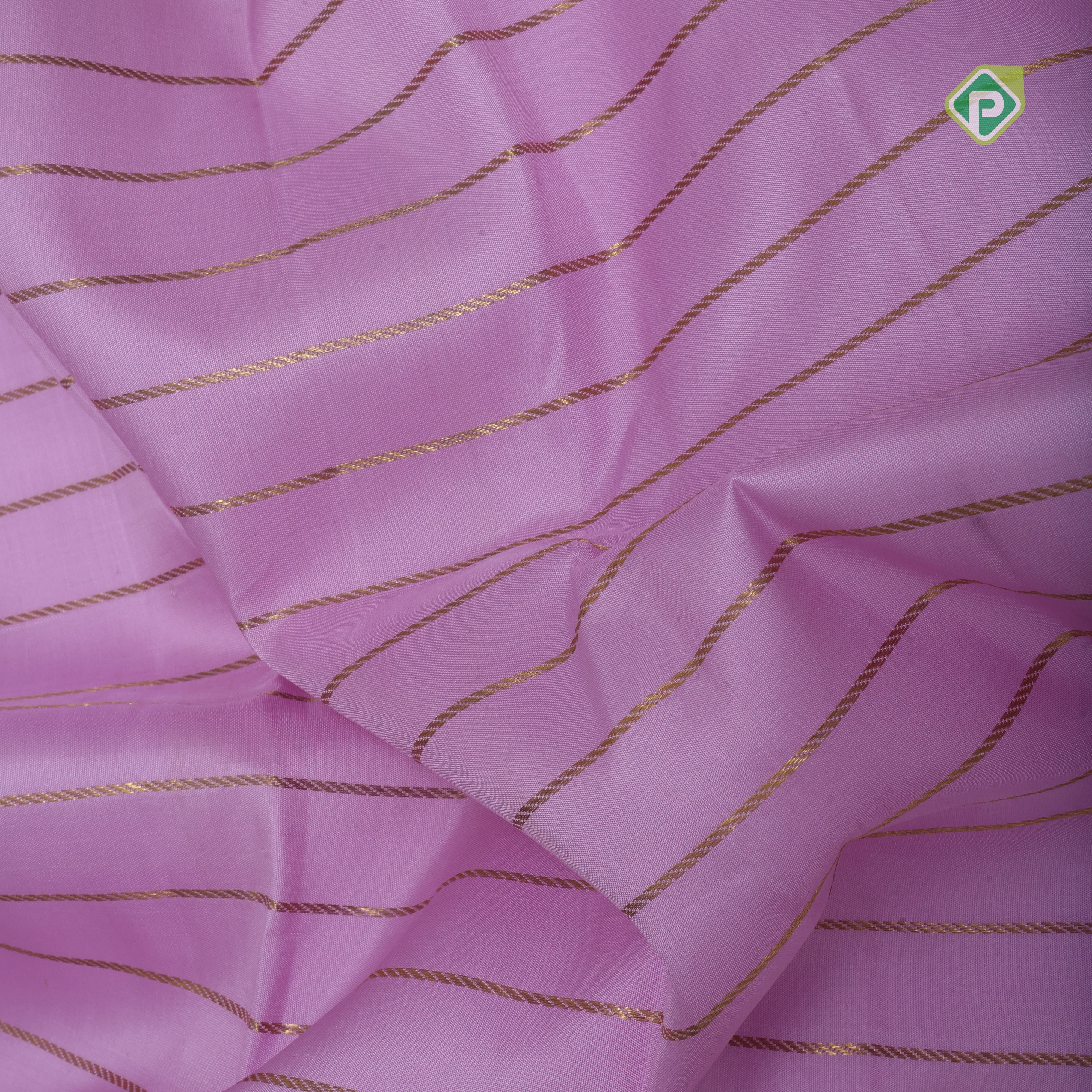 Light Lavender gold zari vairaoosi design beige gold zari rettapet border traditional silk saree