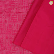 Rose pink cream thread work fancy design self plain gold zari fancy flower butta border trendy designer silk saree