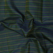 Steel Blue Gold Zari Thread Lines Vairaoosi Design Parrot Green Ruthracham Thread Mayilkan Border Design Trendy Fancy Silk Saree