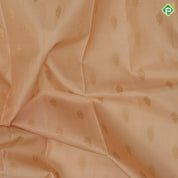 peach cream gold zari fancy flower butta motifs mango yellow silver zari paithani border fancy gift silk saree