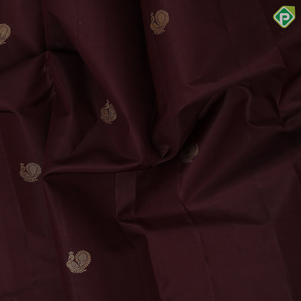 reddish pink gold zari peacock butta design rose pink gold zari banaras design border gift silk saree