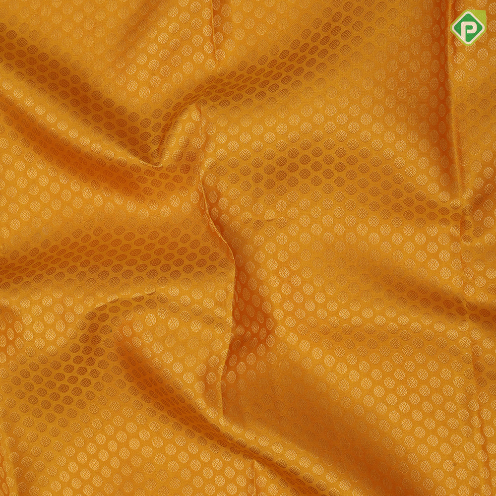 Mustard Yellow Gold Zari Ruthracham Design Rani Pink Yazhi Border Design Traditional Silk Saree