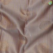 Mint green gold zari kattam checked round butta self thamayanthi stading posture art effect painting signature silk saree