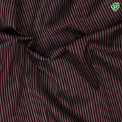 Maroon and silver grey stripes design black with gold zari tazhampoo design purple edge border traditional silk saree