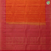 Orangish pink gold zari small kalasham butta design Rose pink silver gold zari banaras style border gift silk saree