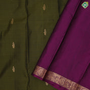 mehanthi green gold zari fancy mango butta design purple gold zari mango and elephant butta border gift silk saree
