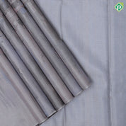 Smoke grey base silent feature painting inspired art effect zari by zari master weaved exclusive silk saree