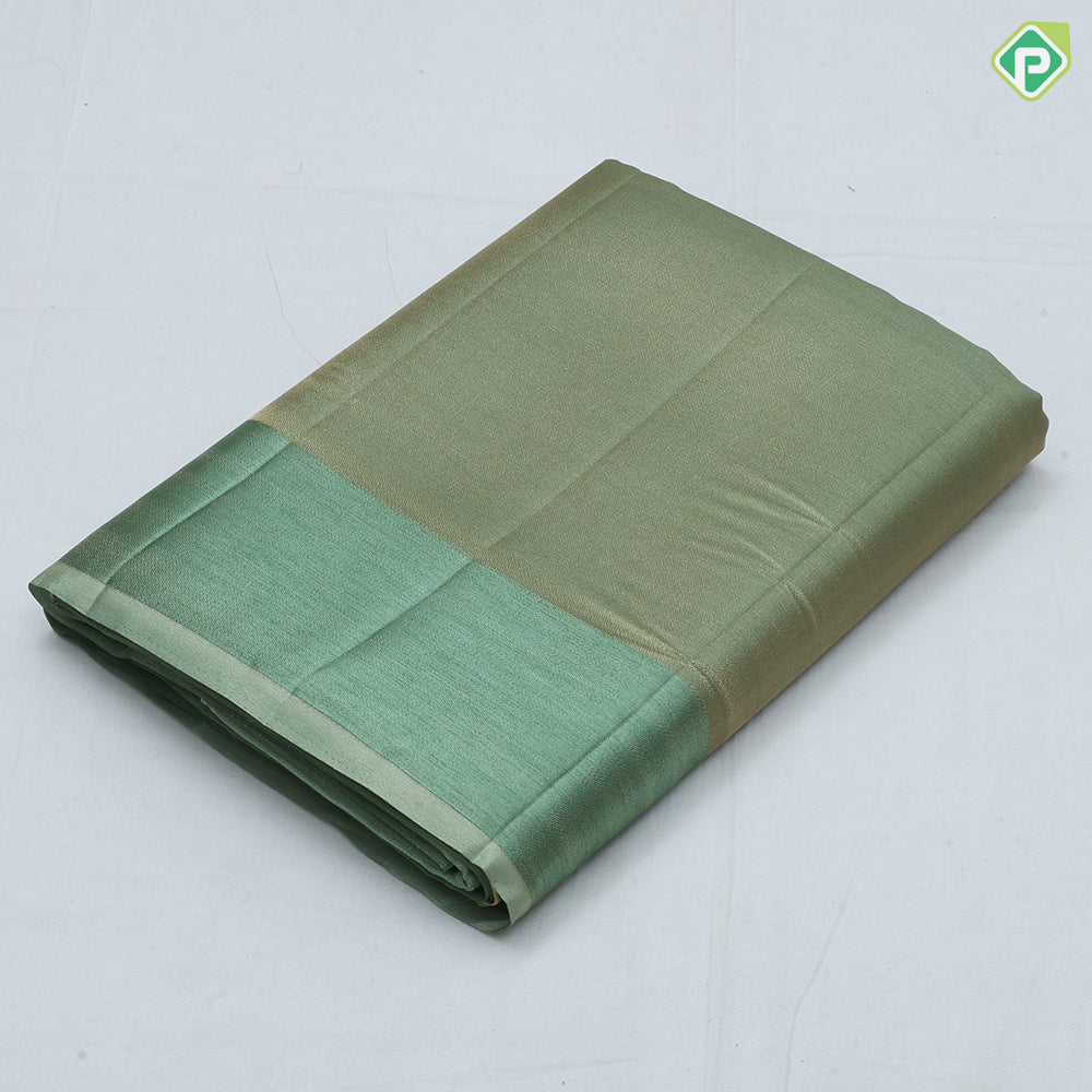 Single color tissue design self color border fancy cotton saree