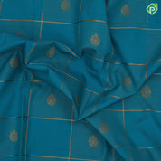 Emarald green gold zari window panel flower design peach pink gold zari rangoli rettapet border art silk saree