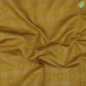Manthulir green gold zari multi lines checks purple gold zari diamond butta temple border art silk saree