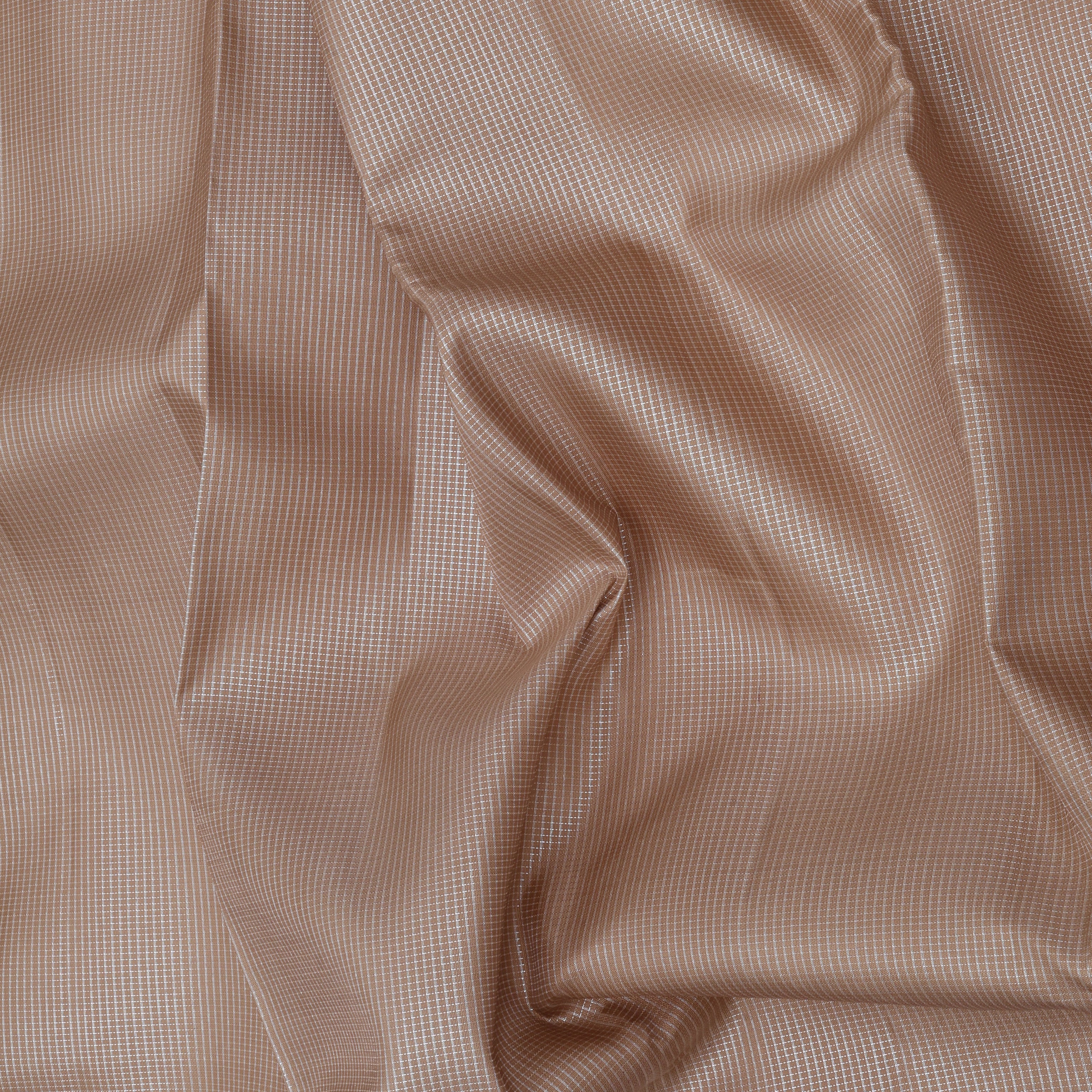 creamy corn silver zari by zari micro checks weaved design purple gold zari self design round butta border trendy designer silk saree