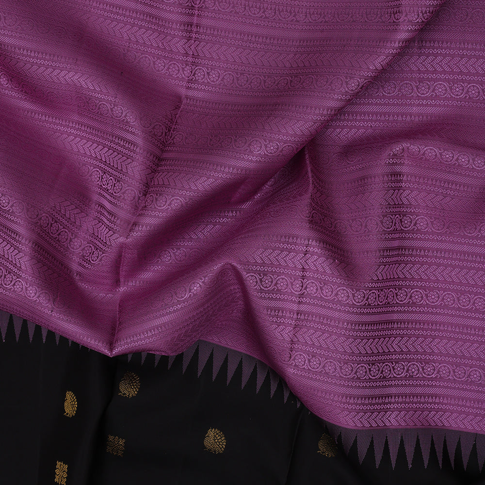 Rose Pink Floral Velthari Design Block Colour Peacock Butta Border Design Trendy Fancy Silk Saree