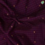 Purple rani pink pattu kattam rudraksham butta motifs rani pink gold zari banaras border traditional silk saree