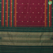 maroon gold zari chakkaram peacock butta self paalum pazhamum kattam border vintage silk saree